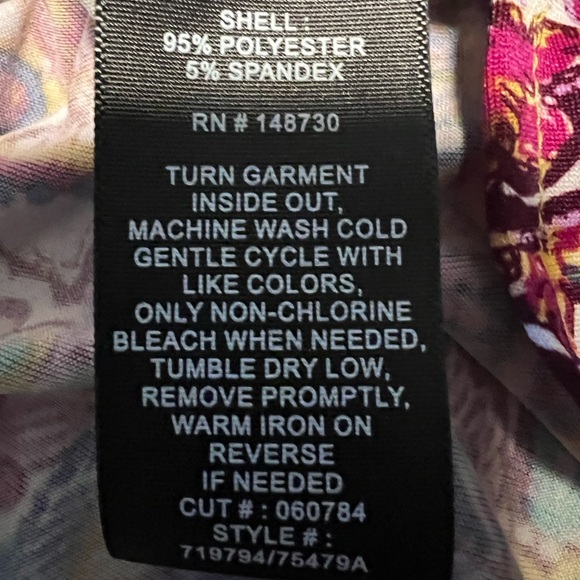 NWOT ECI New York Yellow | Purple printed maxi dress size S - Picture 10 of 10